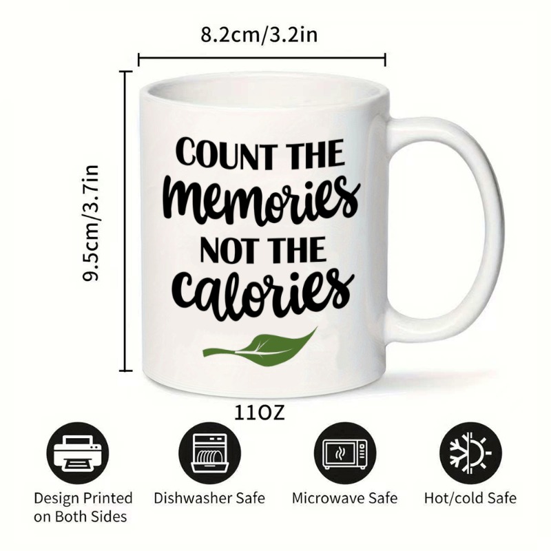 1 Large 11oz White Ceramic Cof - Coffee Tea Weight Loss 评论和价格