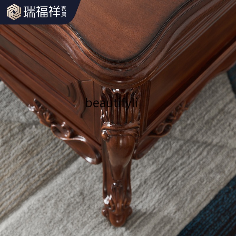 All solid wood coffee table Am - Coffee Tea Drawing 评论和价格