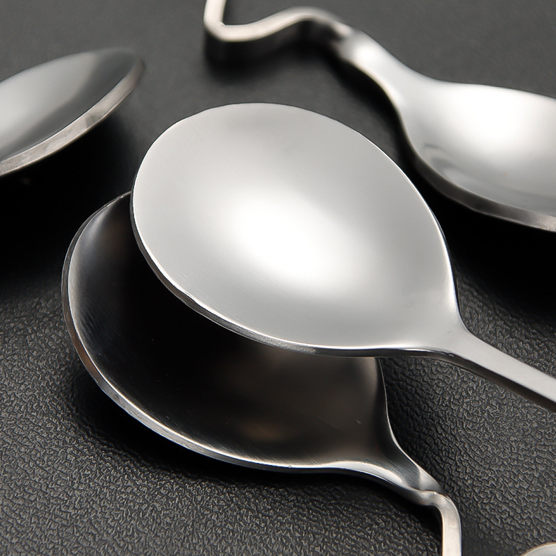 Curved Handle Spoon Milk Tea C - Tea Coffee Utensils 评论和价格
