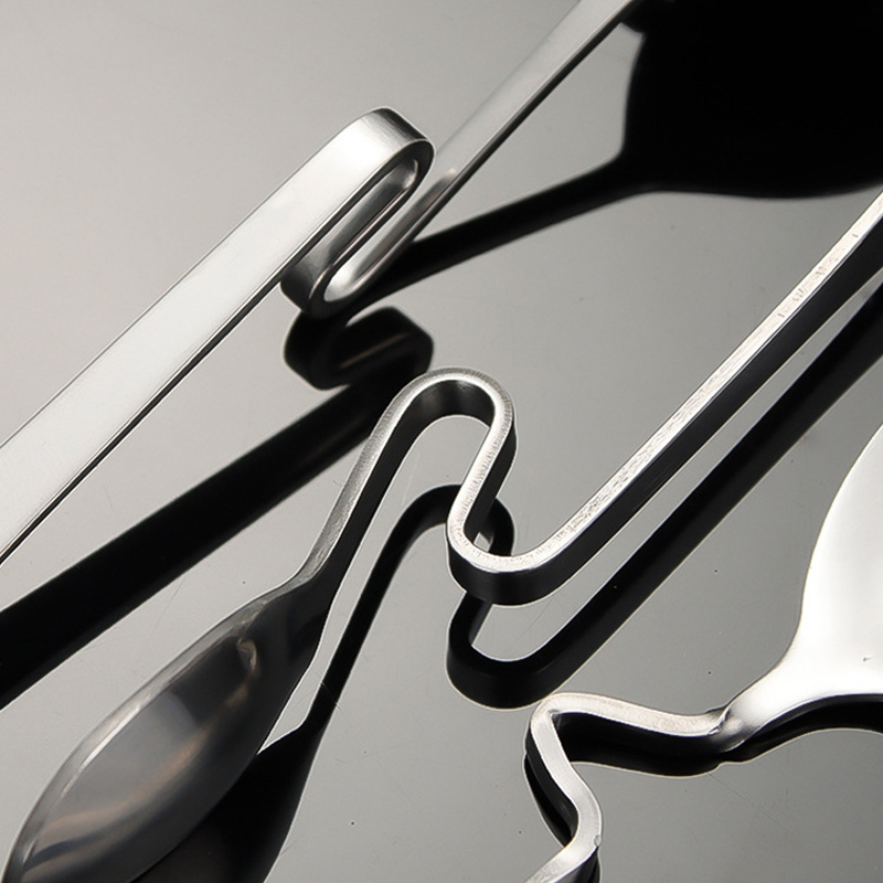 Curved Handle Spoon Milk Tea C - Tea Coffee Utensils 评论和价格