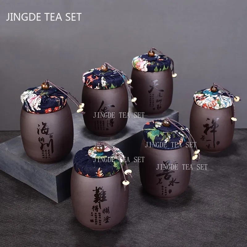 Chinese Purple Sand Small Tea  - Coffee Tea Jar Set 评论和价格