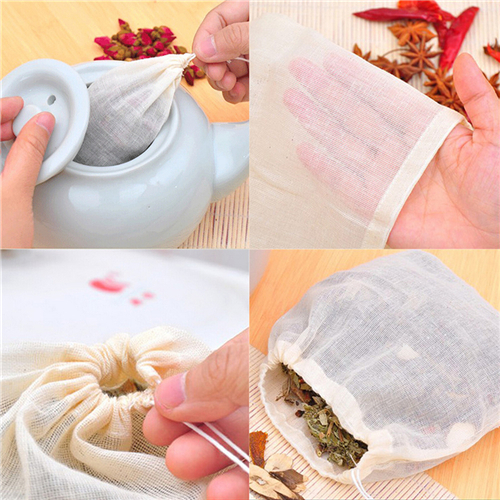 1pc/10Pcs Cotton Tea Bags Musl - Coffee Tea Gardens 评论和价格