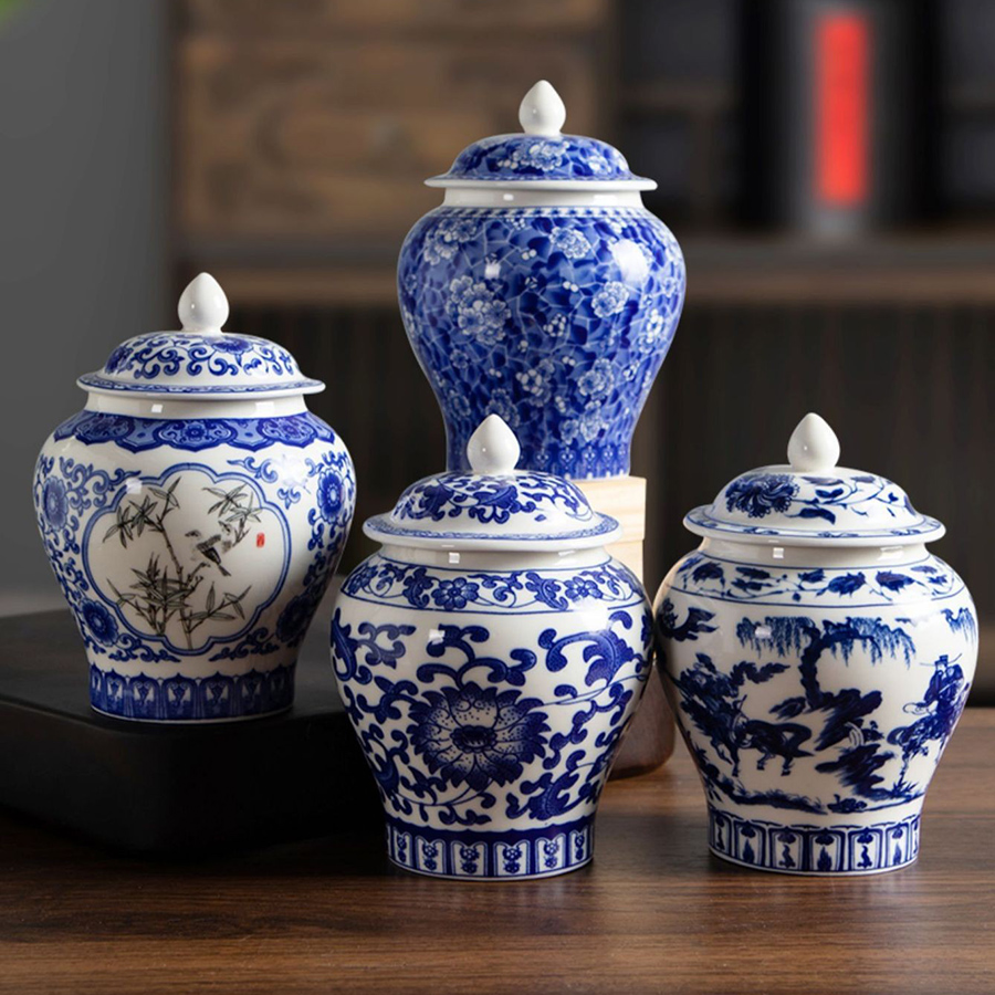 Blue and White Porcelain Tea C - Coffee Tea Drawer Organizer 评论和价格
