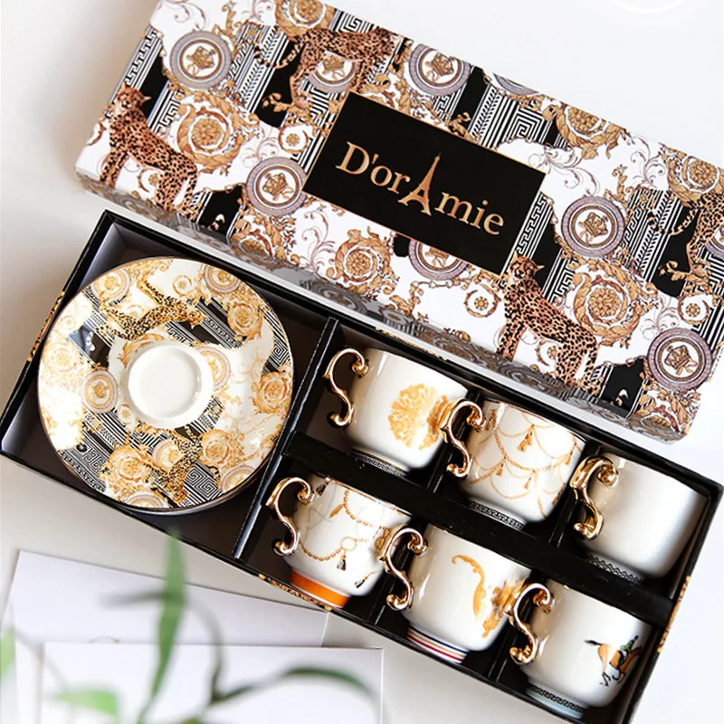 Vintage Luxury Bone China Coff - Coffee Tea Drawer Organizer 评论和价格