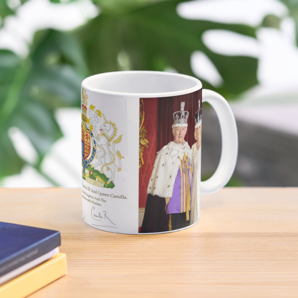 King Charles Iii And Queen Cam - Coffee Tea Picture 评论和价格