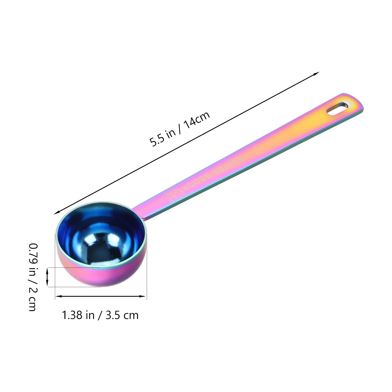 Long Handle 10Ml Metal Measuri - Tea Coffee Utensils 评论和价格