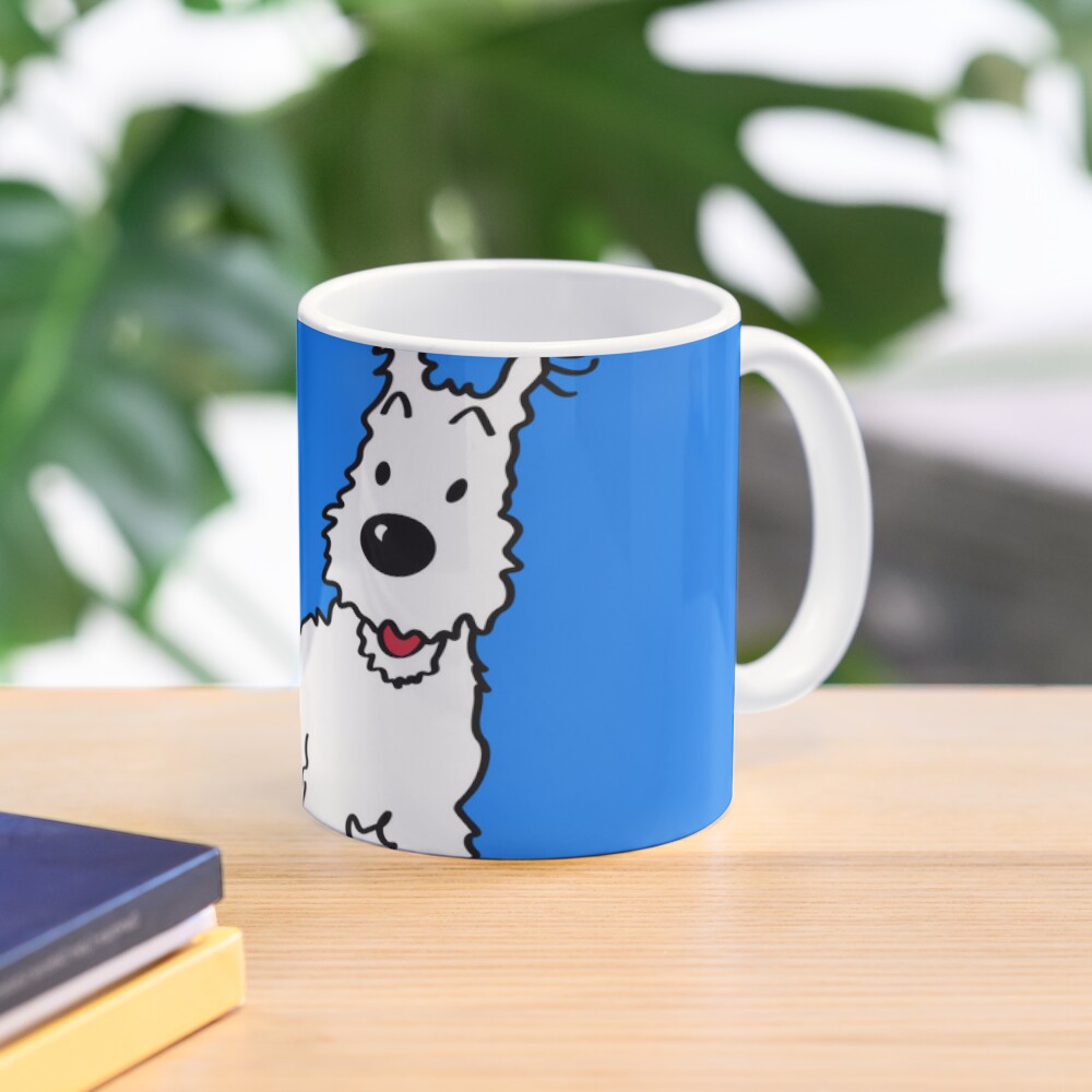 Snowy Dog Tin Tin Sticker Clas - Coffee Tea Picture 评论和价格
