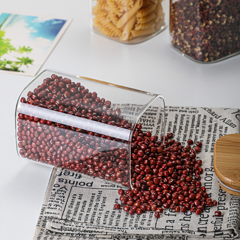 Bamboo Glass Tins Transparent  - Coffee Tea Drawer Organizer 评论和价格